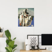 Poster van het "Zapata-achtige landschap" van Rive (Thuiskantoor)