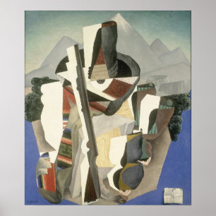 Poster van het "Zapata-achtige landschap" van Rive