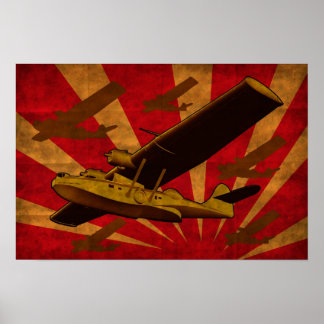 Poster van het Zee van het vliegveld van Catalina