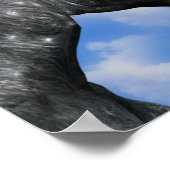 Poster van het zoenen Unicorns Fantasy (Hoek)