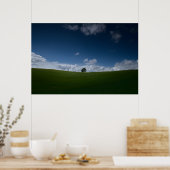 Poster van het zomerlandschap (oude Linslade 8355) (Keuken)