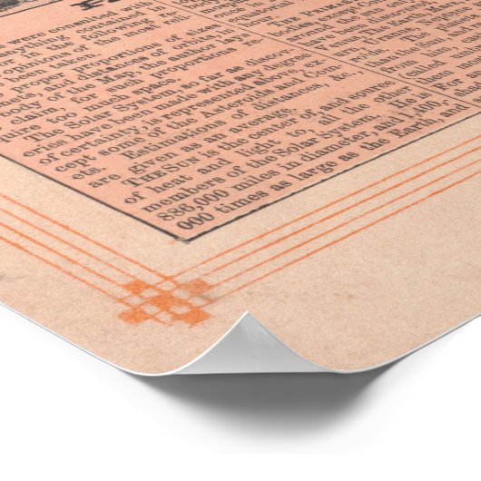  Poster van het zonnestelsel (Hoek)