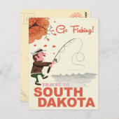  poster van het Zuid-Dakota Briefkaart (Voorkant / Achterkant)