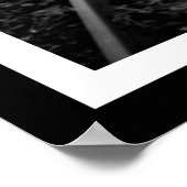 Poster van het zwarte en witte spoor (Hoek)