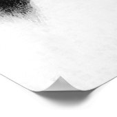 Poster van het zwarte witte paardpotlood (Hoek)