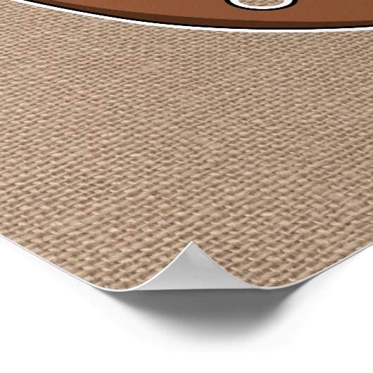 Poster van hoefijzer en paarden (Hoek)