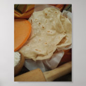 Poster van Homemade Flour Tortillas, vers (Voorkant)