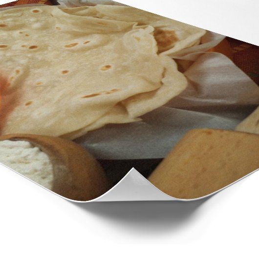 Poster van Homemade Flour Tortillas, vers (Hoek)