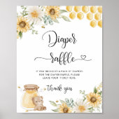 Poster van honingraatzonnebloempel (Voorkant)