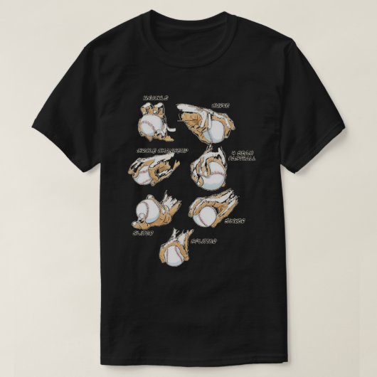 Poster van honkbalpitchroosters t-shirt (Design voorkant)