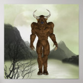 Poster van Horned Minotaur (Voorkant)