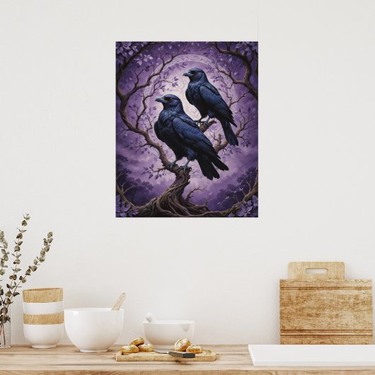 Poster van Huginn en Muninn (Keuken)