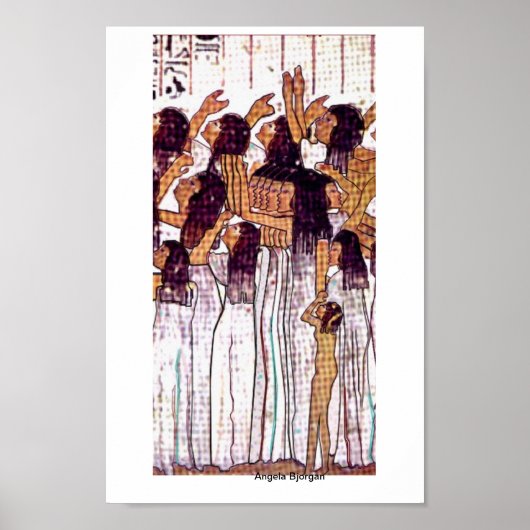 Poster van Huilende Egyptische Vrouwen (Voorkant)
