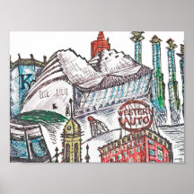 Poster van Iconische architectuur van Kansas City