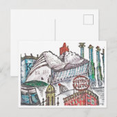 Poster van Iconische architectuur van Kansas City Briefkaart (Voorkant / Achterkant)