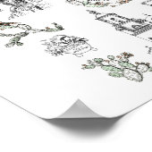 Poster van Illustraties: Tucson, Arizona (Hoek)