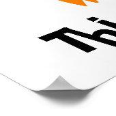 Poster van Incognito Mustache & Glasses (Hoek)