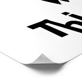 Poster van Incognito Mustache & Glasses (Hoek)