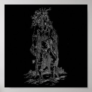 Poster van Indiaas opperhoofd