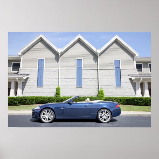 Poster van Jaguar Car (Voorkant)