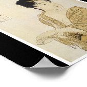 Poster van Japans schilderij c. 1792-93 (Hoek)