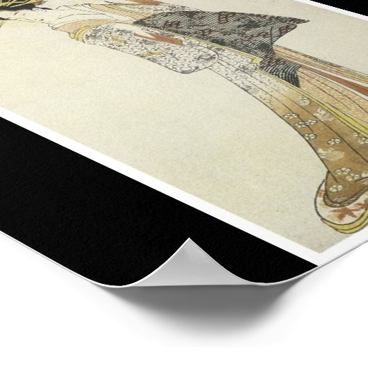 Poster van Japans schilderij c. 1796-97 (Hoek)