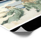 Poster van Japans schilderij c. 1834 (Hoek)