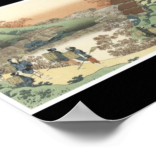 Poster van Japans schilderij c. 1835-36 (Hoek)