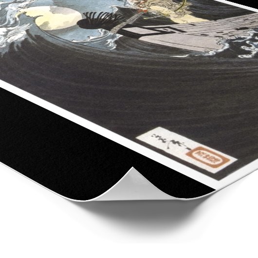 Poster van Japans schilderij c. 1886 (Hoek)