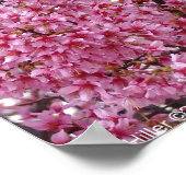 Poster van Japanse Cherry Blossom Wall (Hoek)