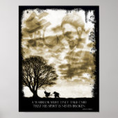 Poster van Japanse prit (goud) (Voorkant)