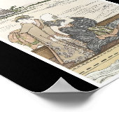 Poster van Japanse schilderijen c. jaren '1780 (Hoek)