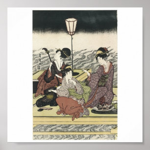 Poster van Japanse schilderijen c. jaren '1800