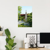 Poster van Japanse tuin (Thuiskantoor)