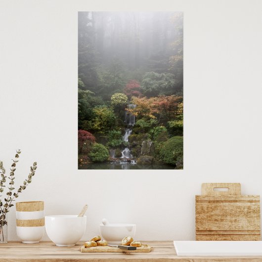 Poster van Japanse tuin (Keuken)