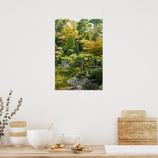 Poster van Japanse tuin (Keuken)