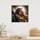 Poster van Jezus Christus (Keuken)