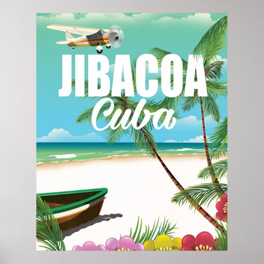 Poster van Jibacoa-strandvakantie (Voorkant)