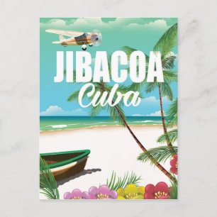 Poster van Jibacoa-strandvakantie Briefkaart