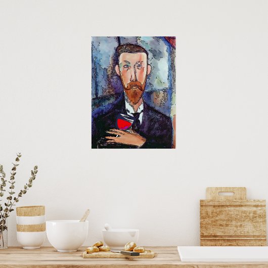 Poster van jonge Mannen (Keuken)