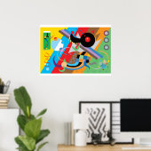 Poster van Kandinsky's puppy (Thuiskantoor)