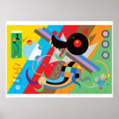 Poster van Kandinsky's puppy (Voorkant)