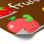 Poster van Kawaii Fruit (Hoek)