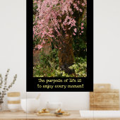 Poster van kerriebloesems (Keuken)