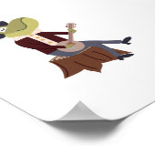 Poster van kikkerkzikker (Hoek)