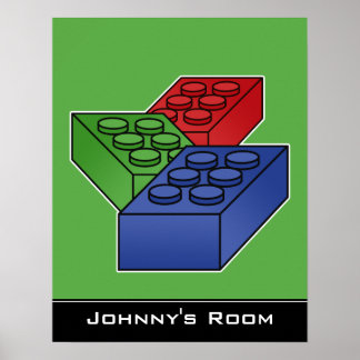 Poster van kinderbouwstenen