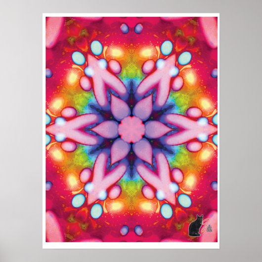 Poster van Kinetic Collage Kaleidoscope verwijdere (Voorkant)