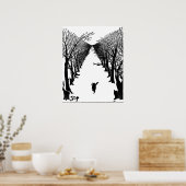 Poster van kippende katten (Keuken)