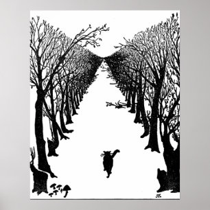 Poster van kippende katten