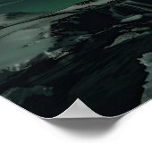 Poster van Kirkjufall en van het noordelijke licht (Hoek)